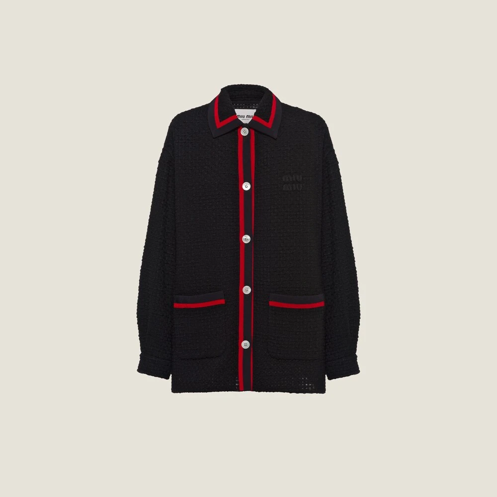 Miu Miu Tweed Blouson Jacket