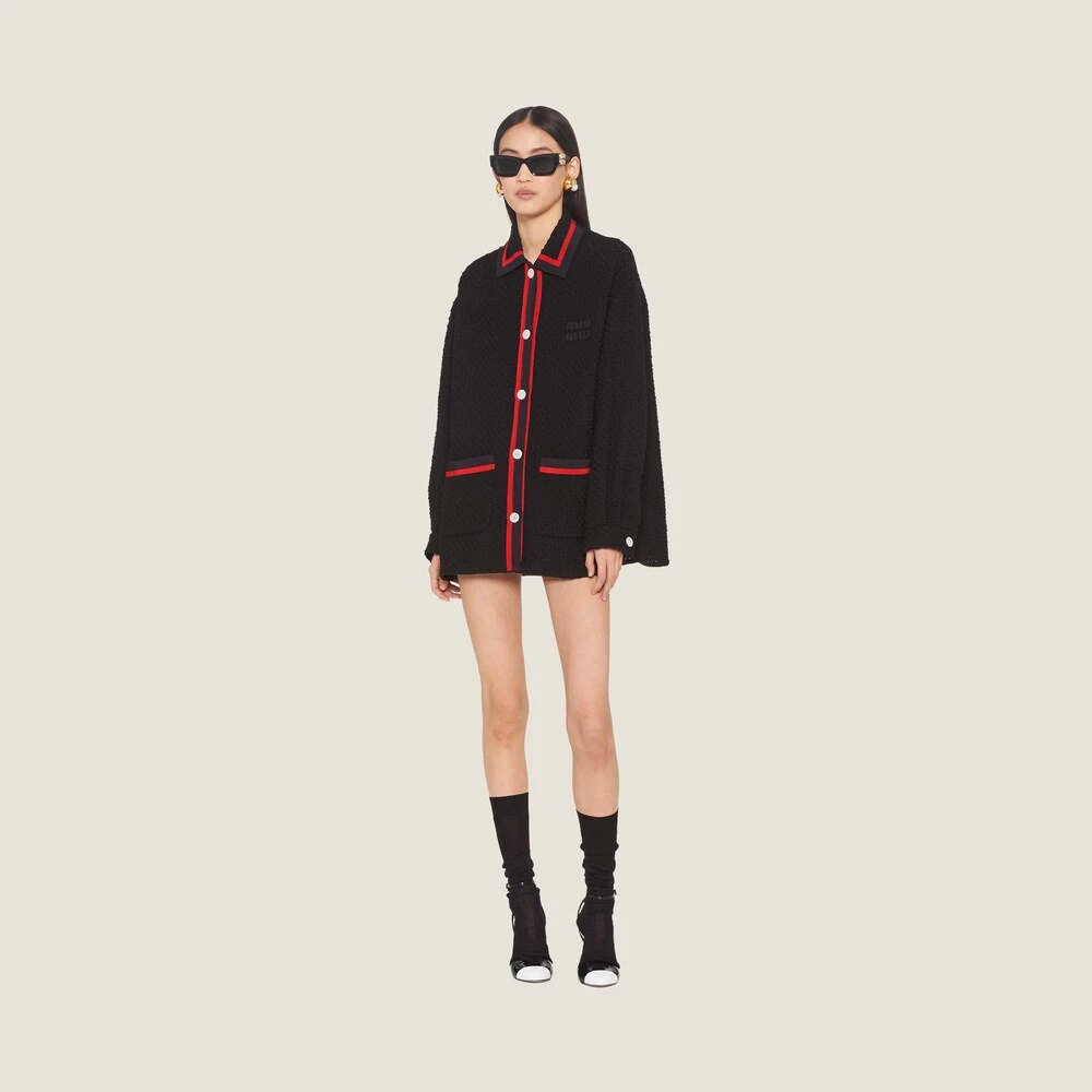 Miu Miu Tweed Blouson Jacket - Image 2