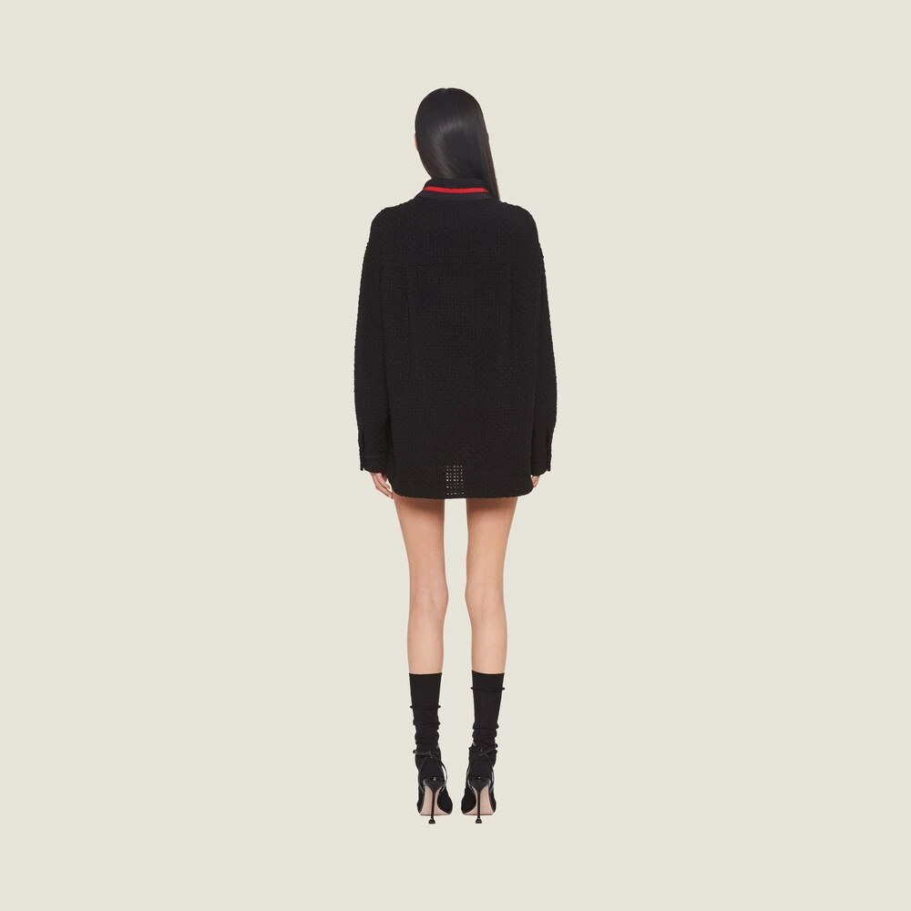 Miu Miu Tweed Blouson Jacket - Image 3