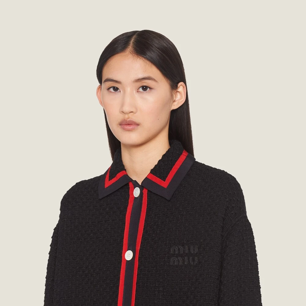 Miu Miu Tweed Blouson Jacket - Image 4