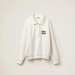 Miu Miu Cotton Polo Sweatshirt