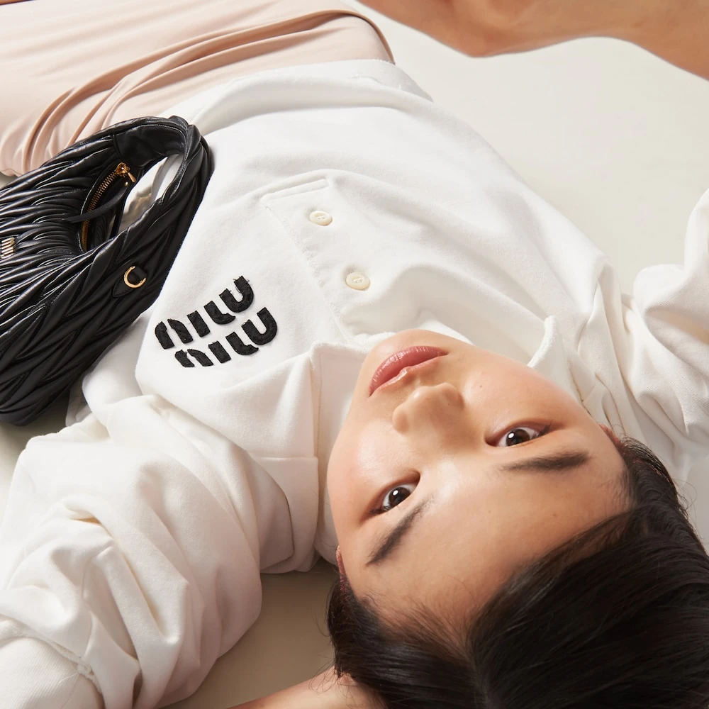 Miu Miu Cotton Polo Sweatshirt - Image 4