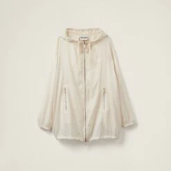 Miu Miu Technical Silk Blouson Jacket