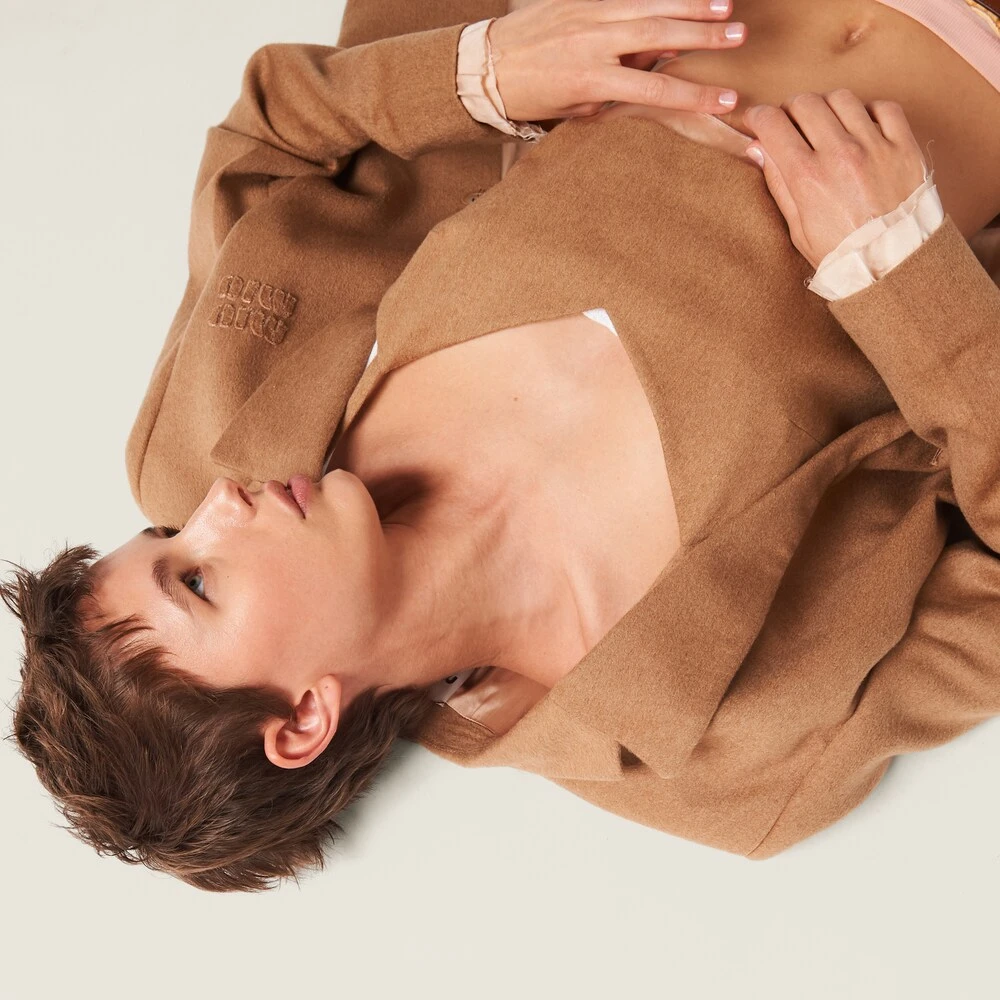 Miu Miu Single-breasted Camel Hair Jacket - Image 4