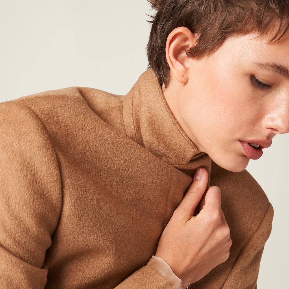 Miu Miu Single-breasted Camel Hair Jacket - Image 6