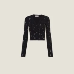 Miu Miu Embroidered Wool Cardigan
