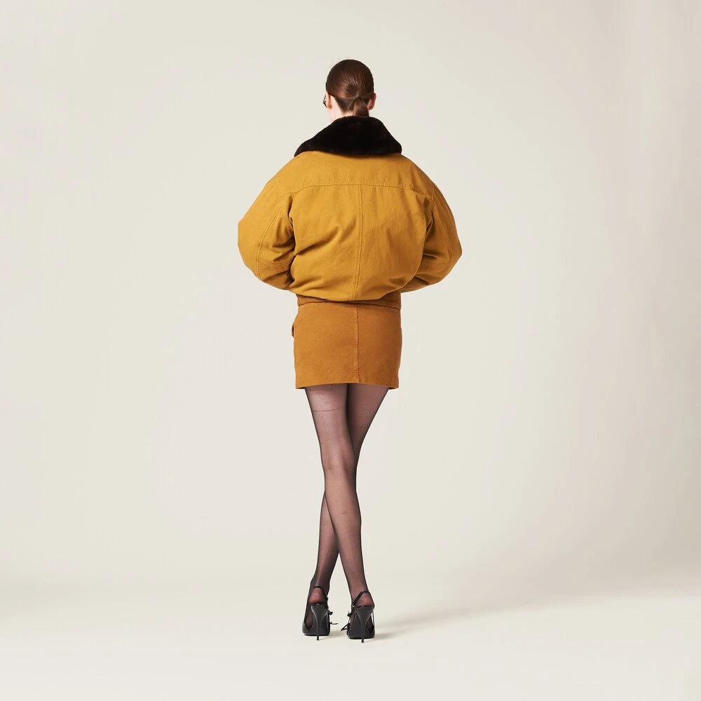 Miu Miu Garment-dyed Gabardine Miniskirt - Image 3