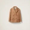 Miu Miu Double-breasted Camel Hair Jacket