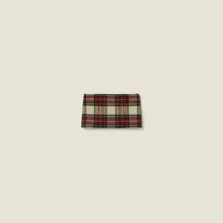 Miu Miu Plaid Miniskirt