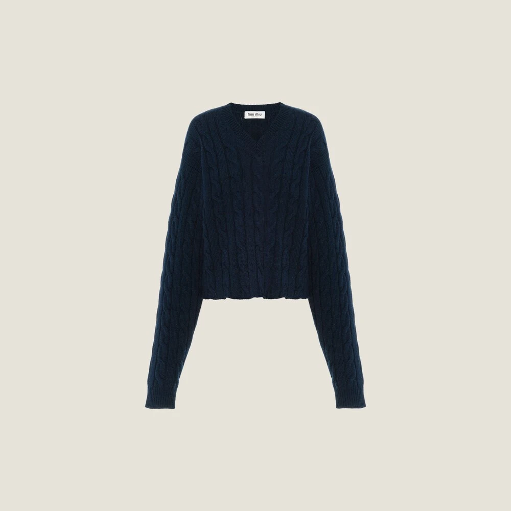 Miu Miu Cashmere V-neck Sweater