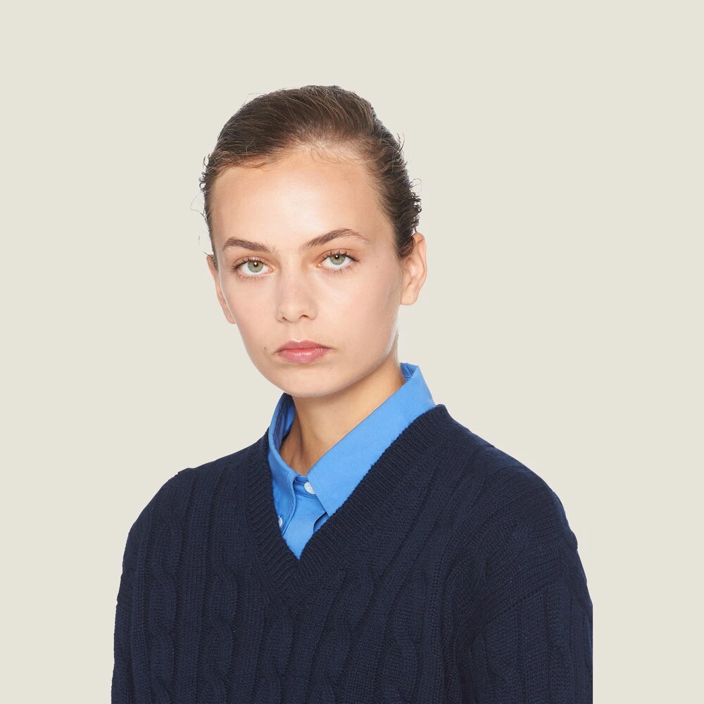 Miu Miu Cashmere V-neck Sweater - Image 4