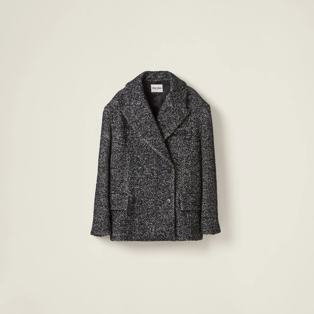 Miu Miu Double-breasted Chevron Jacket