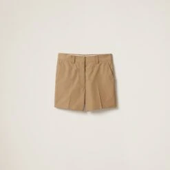 Miu Miu Poplin Bermudas