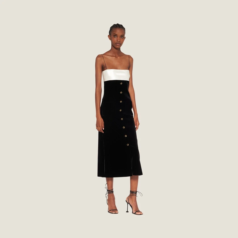 Miu Miu Long Velvet Dress - Image 2