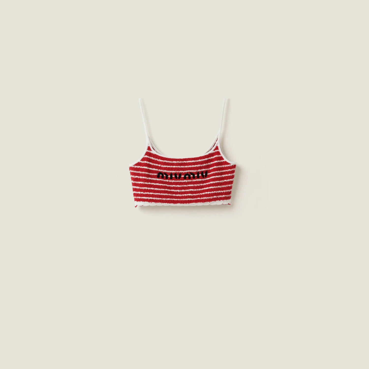 Miu Miu Bouclé Cotton Top