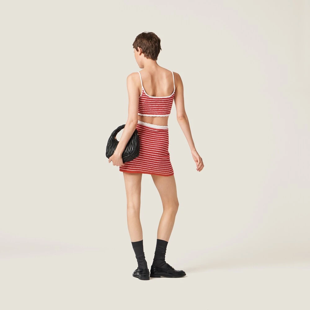 Miu Miu Bouclé Cotton Top - Image 3