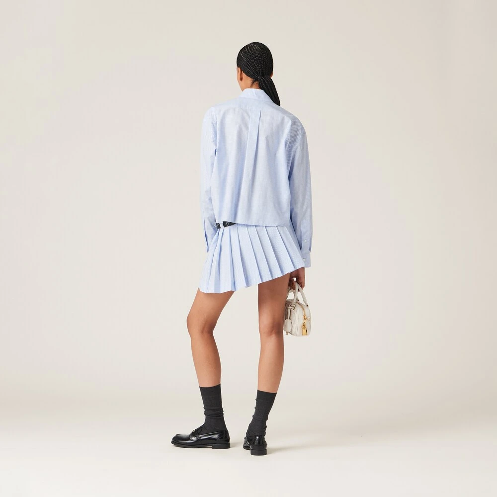 Miu Miu Gingham Check Skirt - Image 3