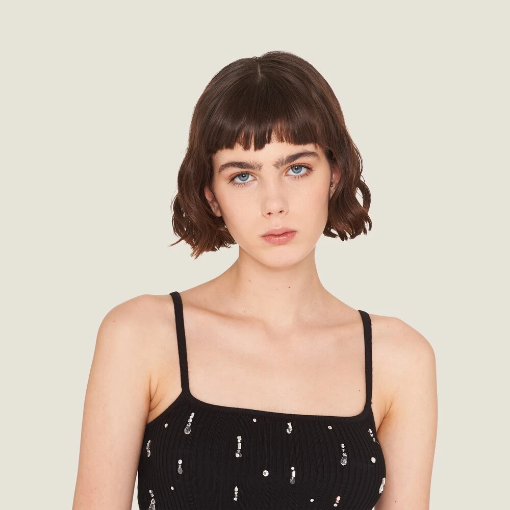 Miu Miu Embroidered Wool Top - Image 4