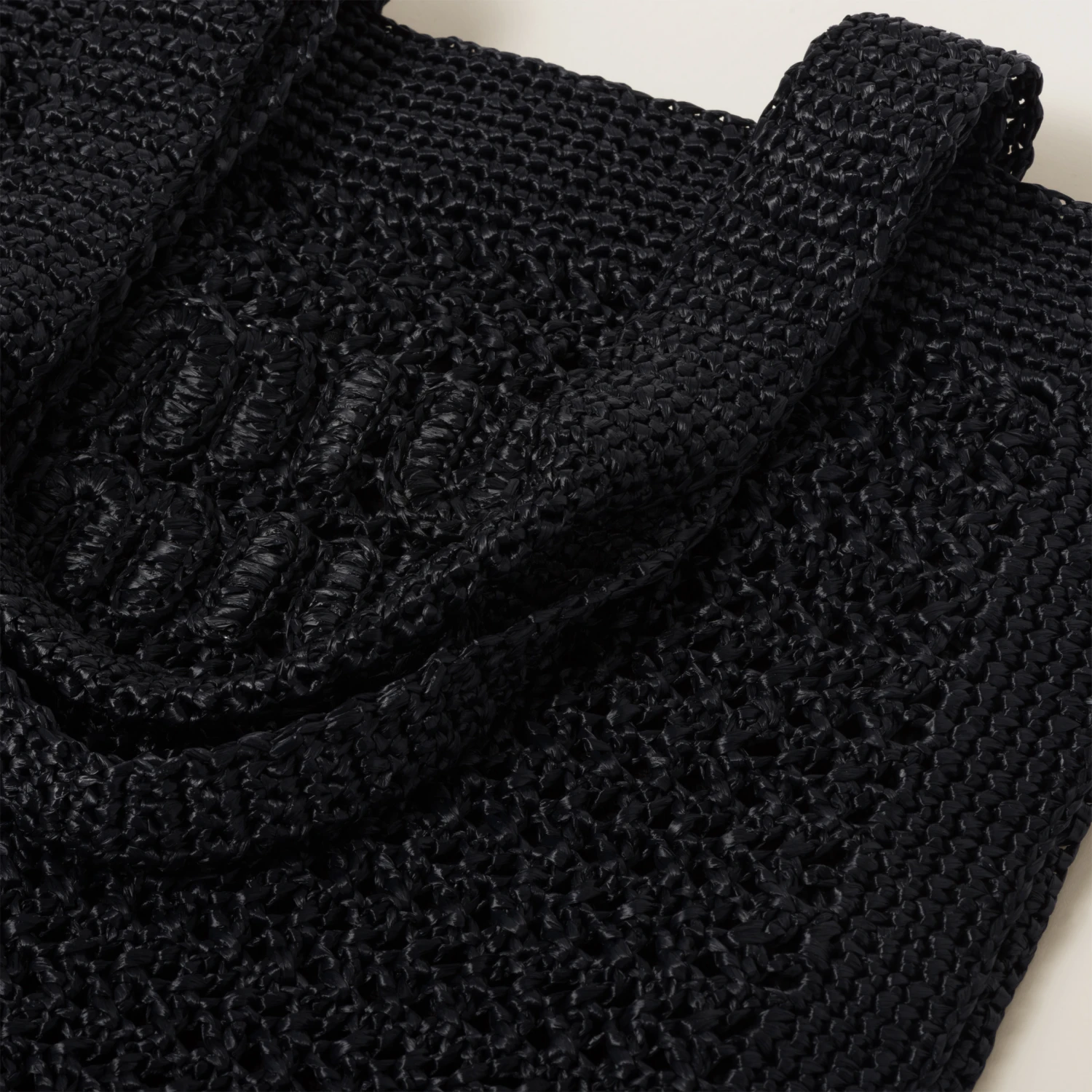 Miu Miu Woven Fabric Tote Bag - Image 7