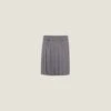 Miu Miu Pleated Velour Skirt