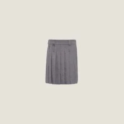 Miu Miu Pleated Velour Skirt
