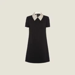 Miu Miu Embroidered Faille Cady Mini-dress