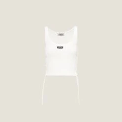 Miu Miu Cotton Jersey Tank Top