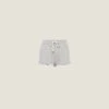 Miu Miu Embroidered Cotton Shorts