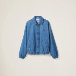 Miu Miu Chambray Blouson Jacket