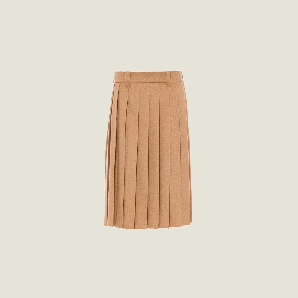 Miu Miu Camel-hair Skirt