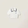 Miu Miu Knit Cotton Polo Shirt
