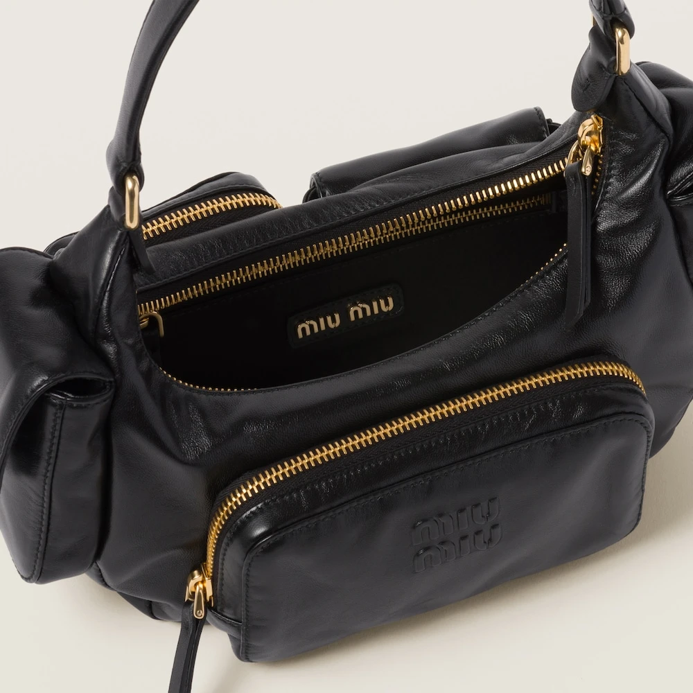 Miu Miu Nappa Leather Pocket Bag - Image 6