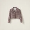 Miu Miu Single-breasted Check Jacket