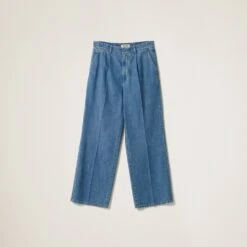 Miu Miu Chambray Denim Pants