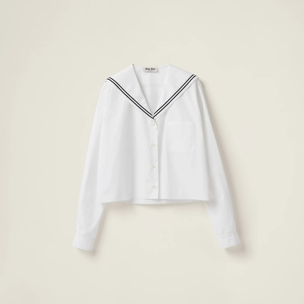 Miu Miu Sailor Poplin Shirt