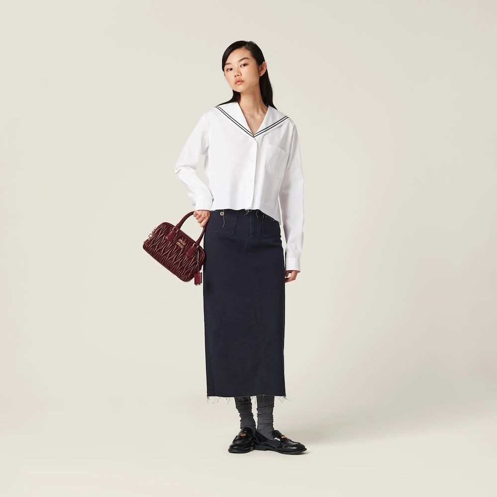 Miu Miu Sailor Poplin Shirt - Image 2