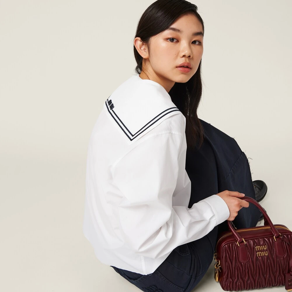 Miu Miu Sailor Poplin Shirt - Image 5