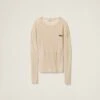 Miu Miu Garment-dyed Ribbed Jersey Knit Dress