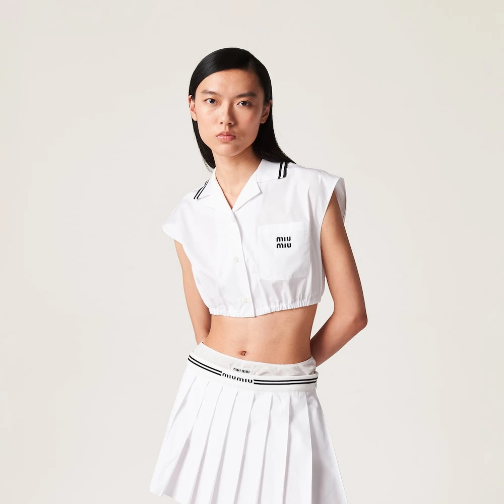 Miu Miu Poplin Top - Image 5