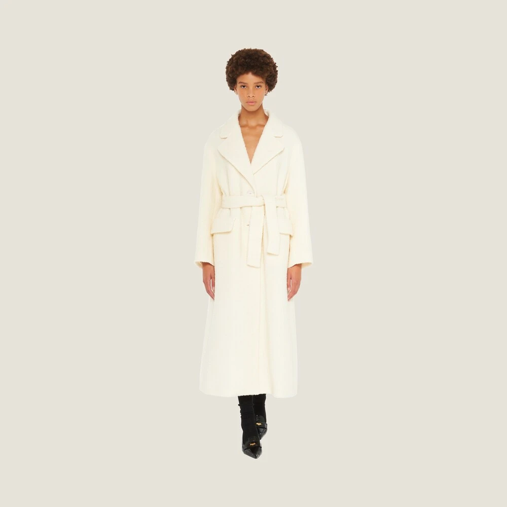 Miu Miu Single-breasted Bouclé Coat - Image 2