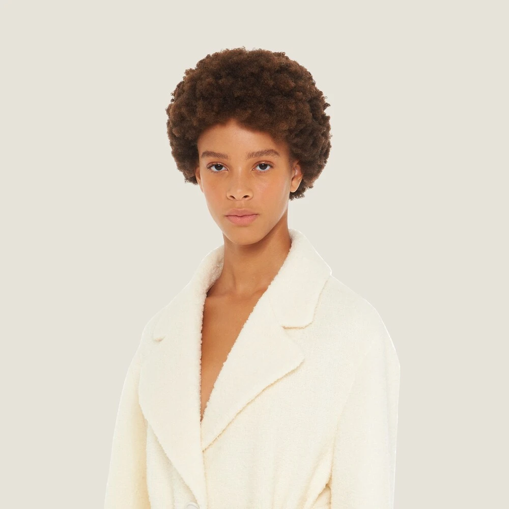Miu Miu Single-breasted Bouclé Coat - Image 4
