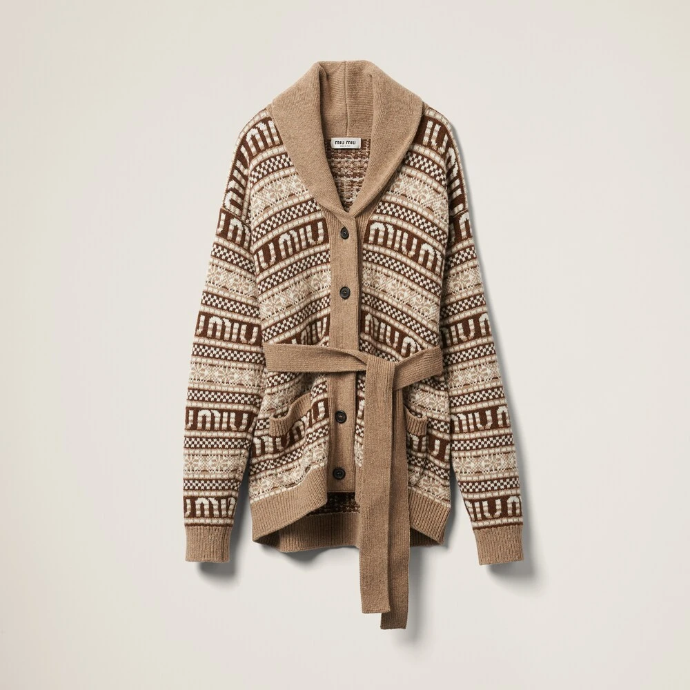 Miu Miu Shetland Wool Cardigan