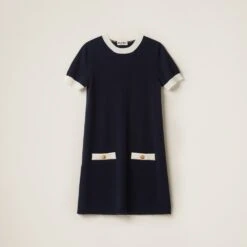 Miu Miu Crew-neck Cashmere Dress