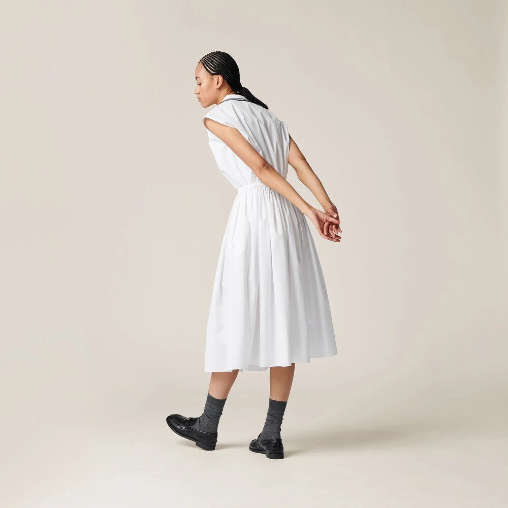 Miu Miu Poplin Midi-dress - Image 3