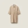 Miu Miu Cotton And Silk Mini-dress