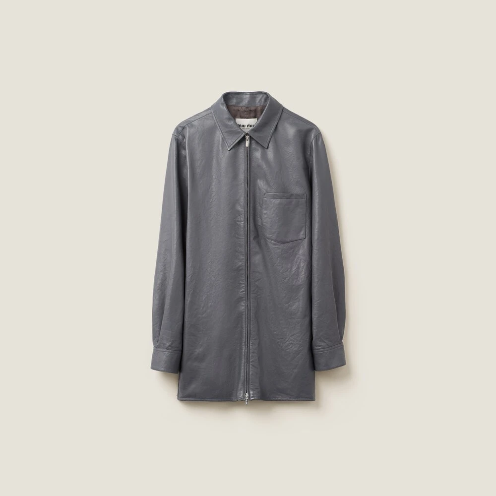 Miu Miu Nappa Leather Shirt