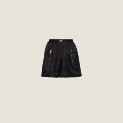 Miu Miu Technical Silk Miniskirt