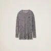 Miu Miu Embroidered Garment-dyed Ribbed Knit Jersey Dress