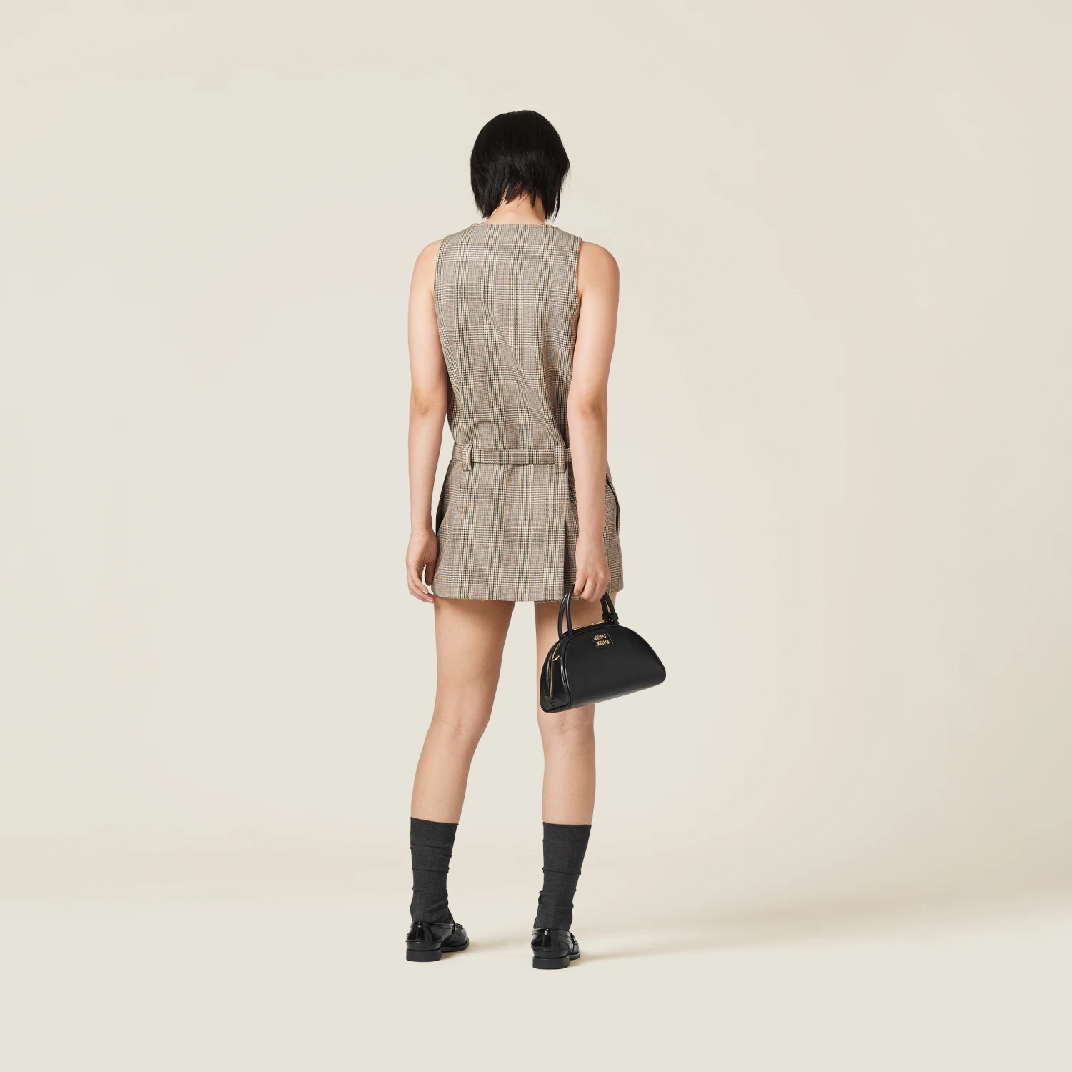 Miu Miu Prince Of Wales Check Dress - Image 3