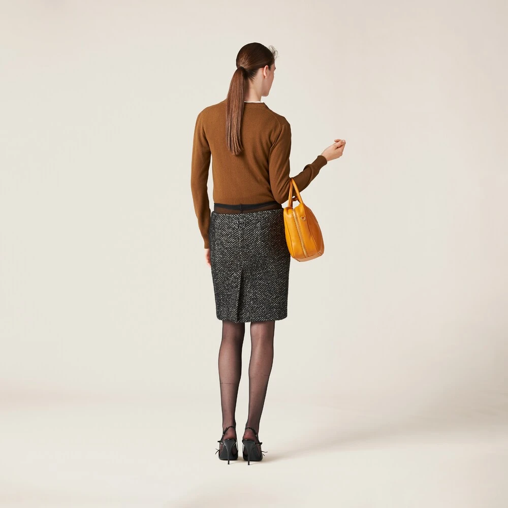 Miu Miu Chevron Skirt - Image 3